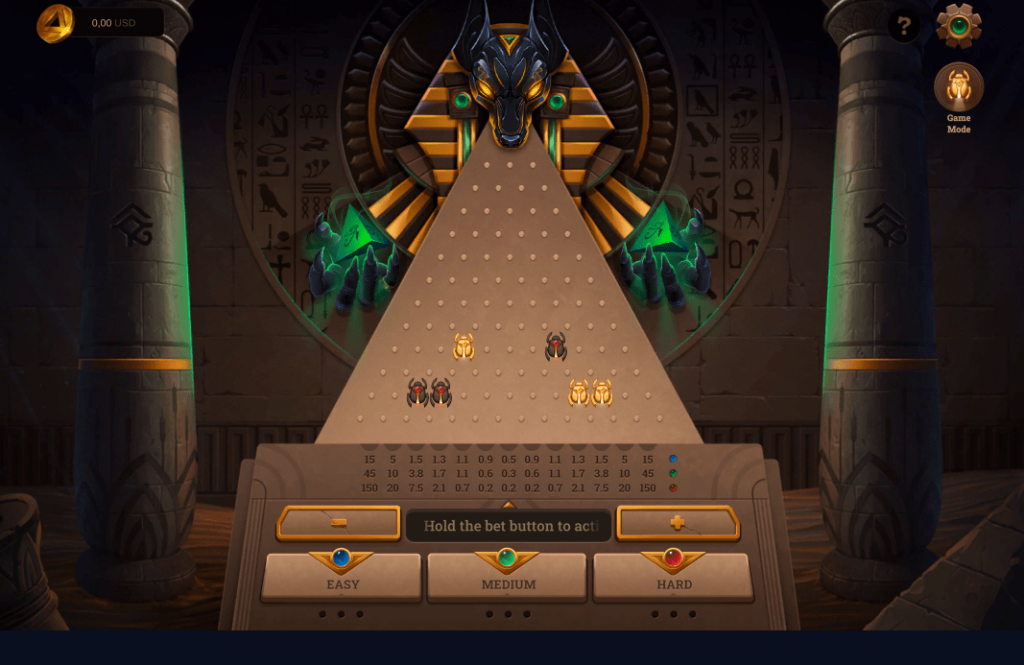 Anubis Plinko Game от 1Win